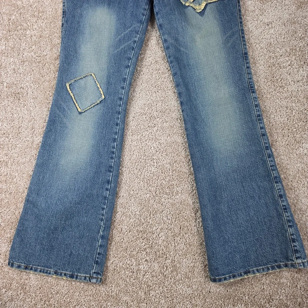 Luella for Target Jeans Low Rise Y2K Patchwork Heart Bootcut Flare Denim